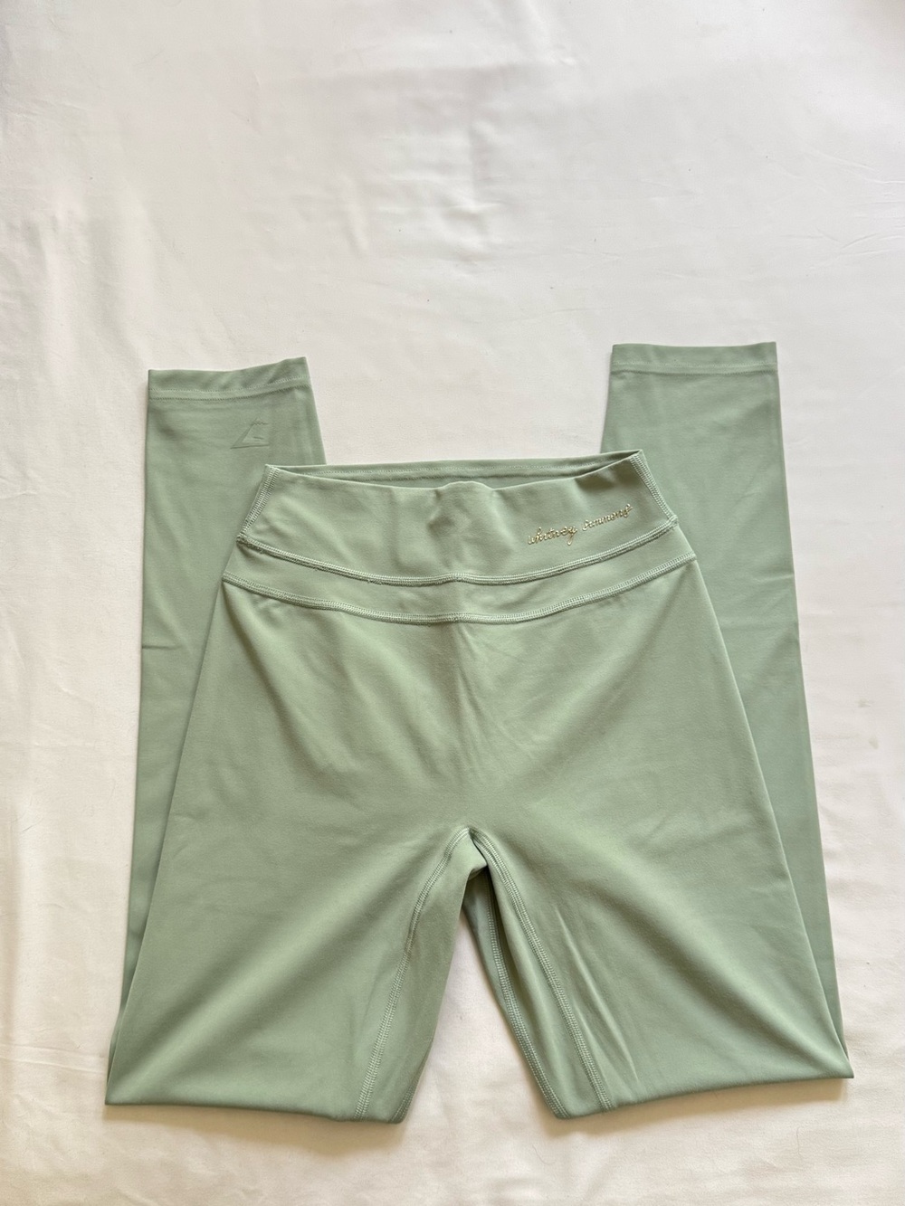 Whitney Simmons Gymshark Sage Green High-Rise Leggings